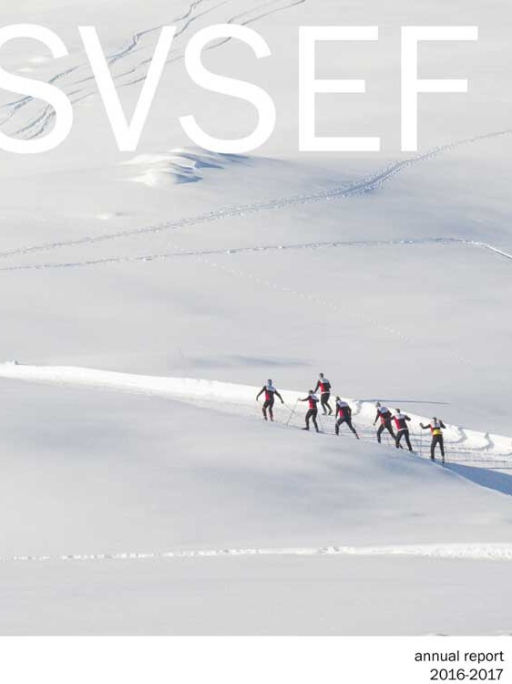 Nordic trail skiers